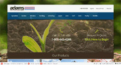 Desktop Screenshot of adamsfertequip.com